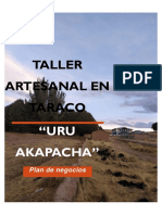 Plan de negocios para taller artesanal de Taraco