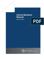 Informe Monetario Mensual Abril de 2022