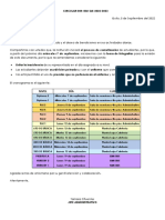 Circular 4 Carnets 2022-2023