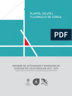 Informe de Actividades 2015-2016 Plantel Tlajomulco de Zúñiga