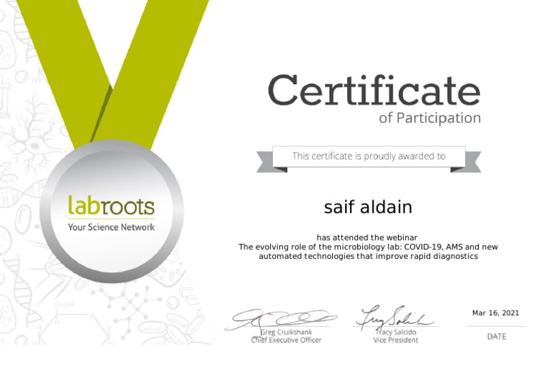 Labroots Completion 5480 | PDF