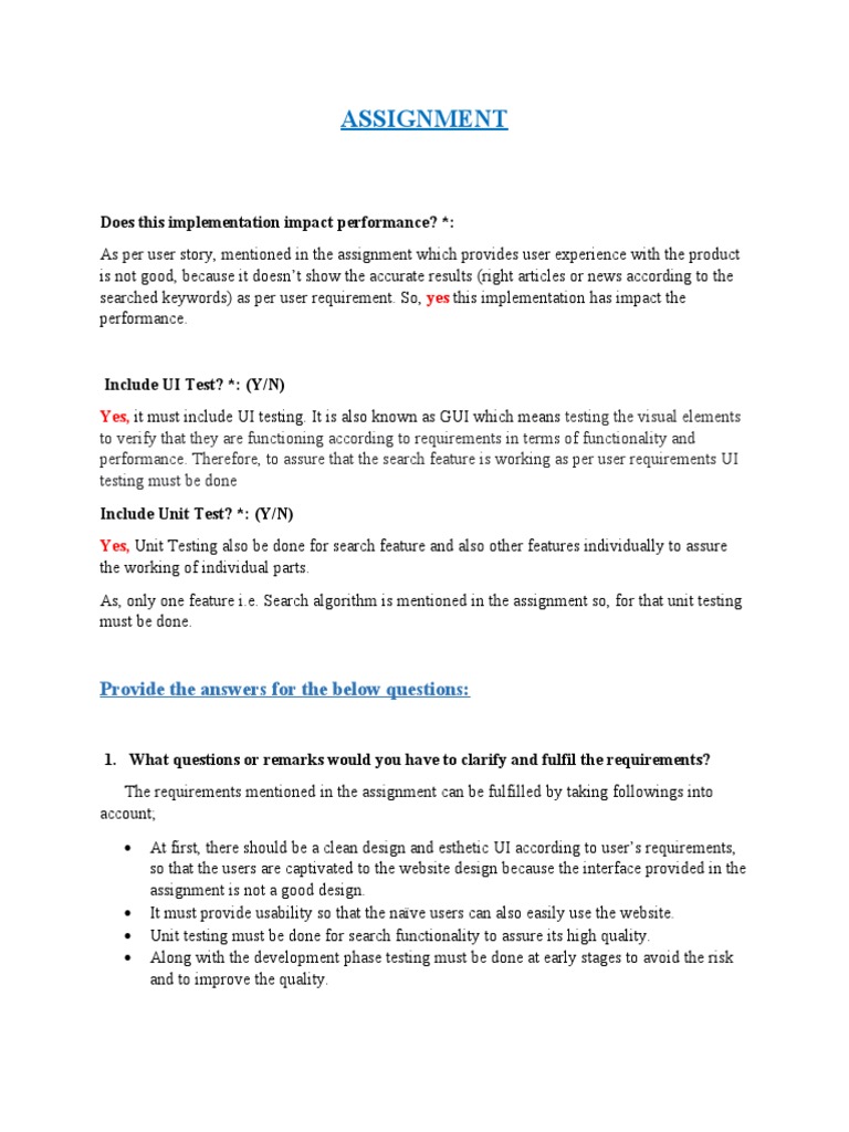 Assignment | PDF | Websites | User Interface