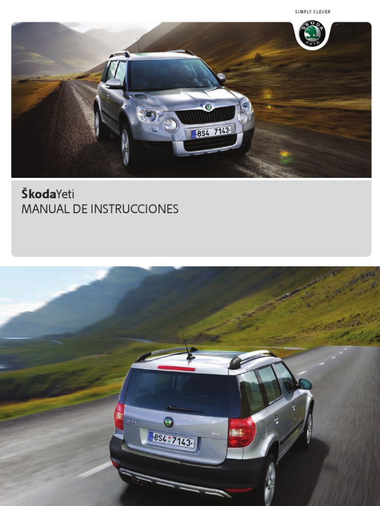 OK ESPAÑOL MANUAL - Skoda Yeti 2009 | PDF | Sistema de freno antibloqueo |  Estilos de carrocería, image size:768x1024