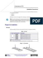 Printhead Maintenance Kit: Installation Instructions