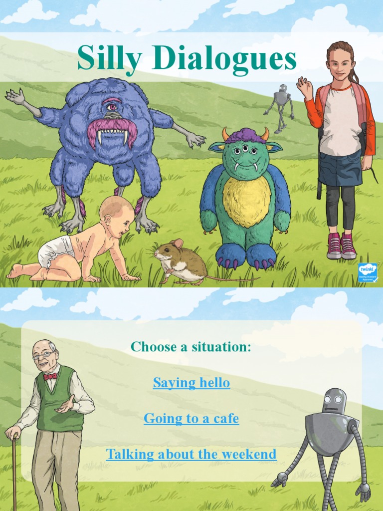 T E 2551575 Silly Dialogues For Beginner Esl Students Ver 3 Pdf