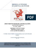 Gobierno Autónomo Departamental de Potosí: Documento Base de Contratación