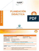 Planeación Didáctica Unidad 3