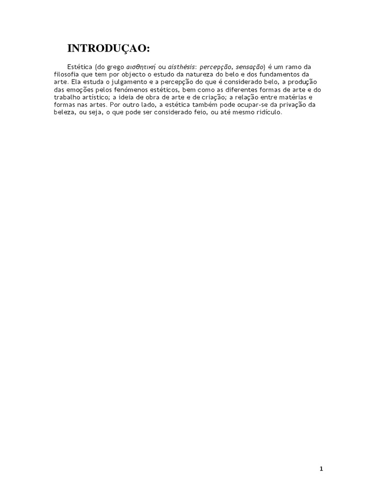 Estetica e beleza filosofia pdf est tica beleza