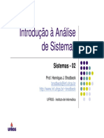 Introdução à Análise de Sistemas