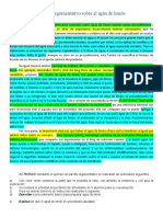 Ejercicio Párrafo Argumentativo