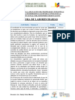 Bitacora Semanal Del 06 Al 09 de Abril