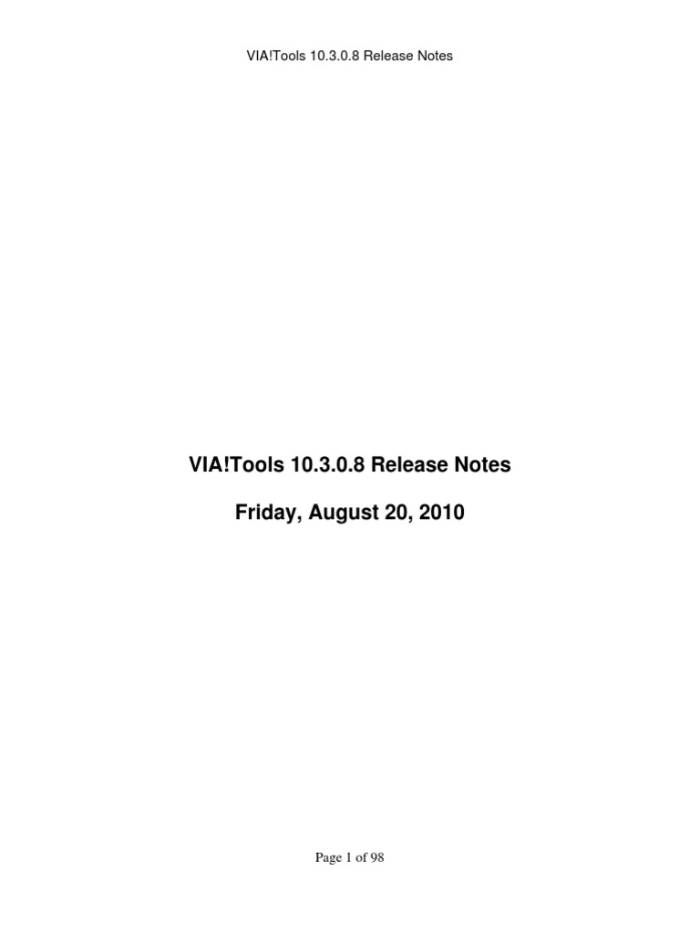 Current Release Notes | PDF | Installation (Computer Programs) | Device ...