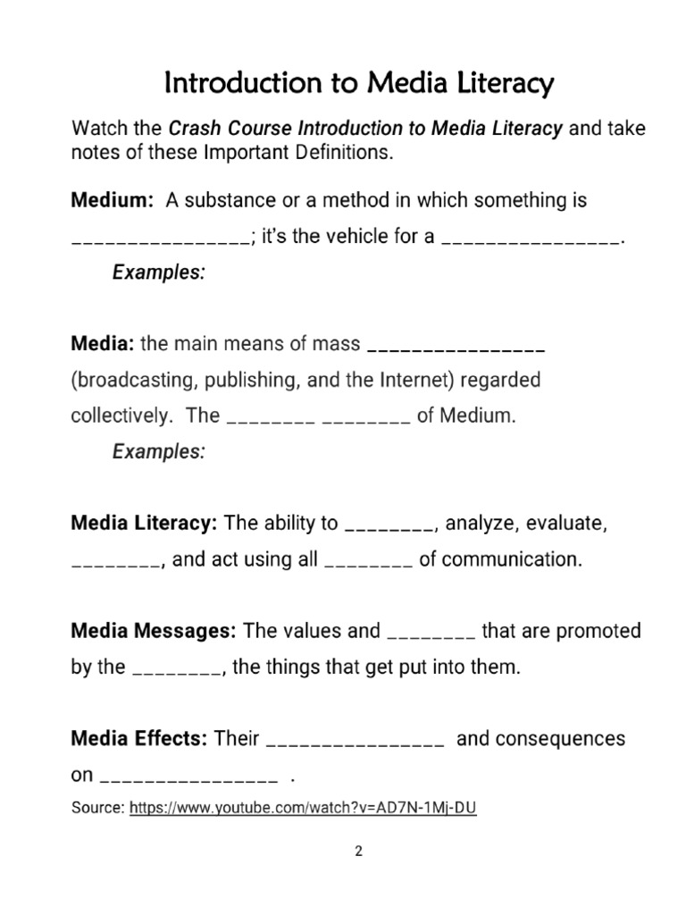 Intro. to Media Lit. Crash Course Media Literacy 1_1550198110 PDF