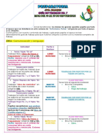 Actividades escolares semanales para primaria