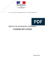 Référentiel BTS Communication