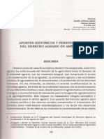 Aportes Históricos Del Derecho Agrario en América