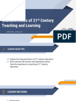 U1L3 - Features of 21st Century Teaching and Learning