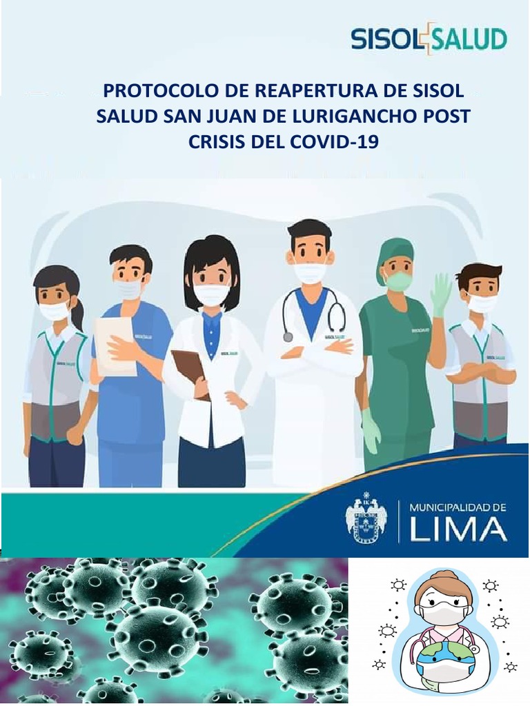 Protocolo de Reapertura de Sisol SJL | PDF | Lavado de manos ...