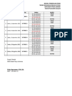Jadwal Pembekalan PKL 2022