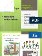 STS10 - Lesson 1 - Introduction Historical Antecedents