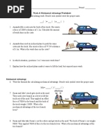 Simple Machines Practice Problems Key | PDF | Lever | Machines