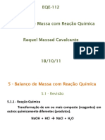 Balanco de Massa Com Reacao Quimica EQE