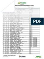 Candidatos excluídos por falta de comparecimento