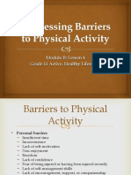 Barriers of Physical Activity