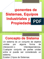 Componentes industriales, sistemas y propiedades