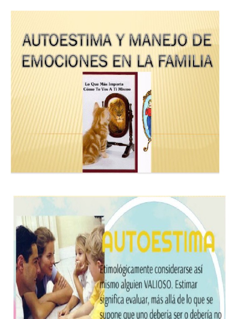 Autoestima y Manejo de Emociones | PDF