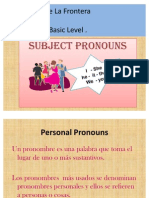 Personal Pronouns Basic Level