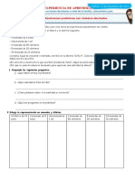 Resuelve problemas con números decimales usando billetes y monedas