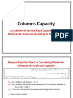 Columns Capacities