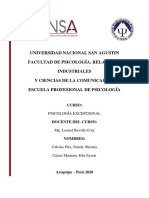 Informe de Plan de Intervencion