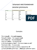 Possessive Pronouns