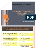 Técnicas de Recolección de Datos