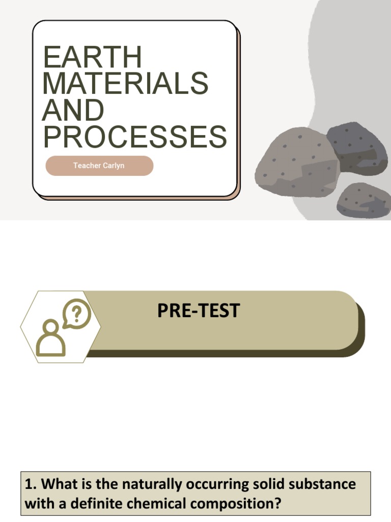 Lesson 2 Rocks And Minerals Pdf Pdf Rock Geology Minerals