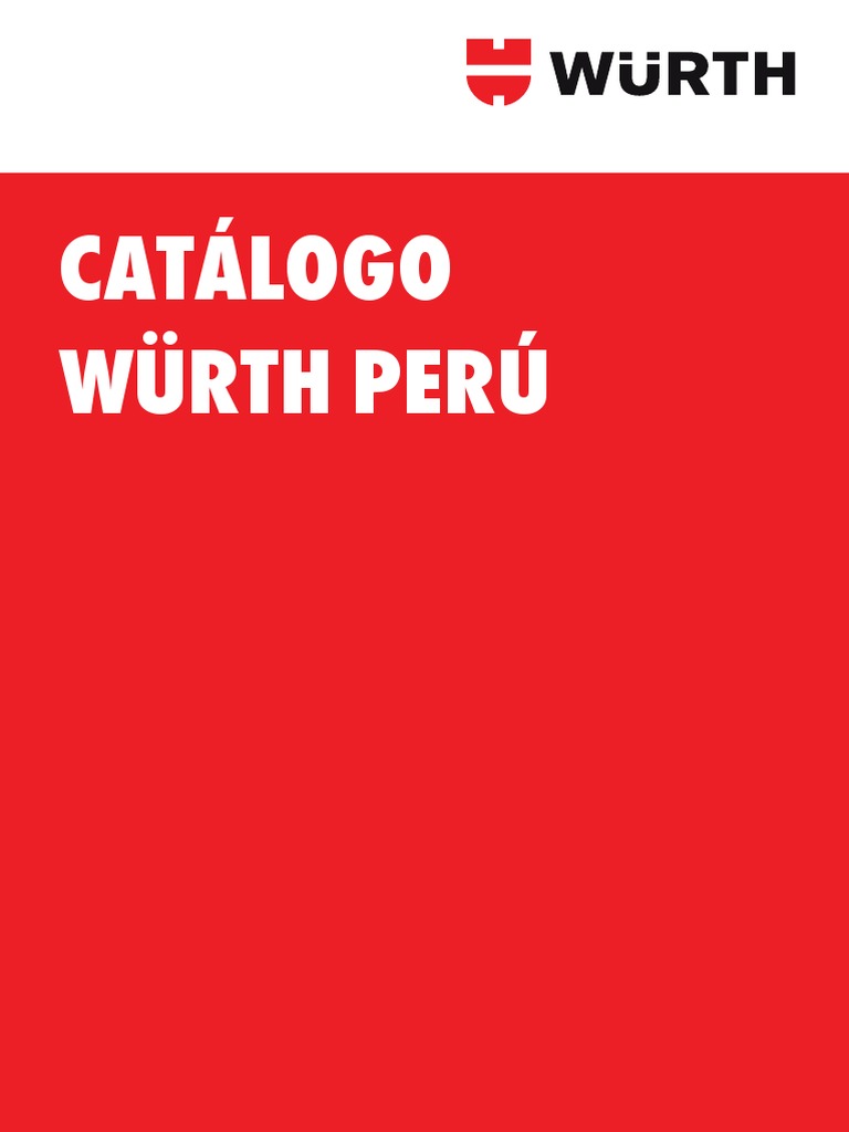 Catlogo WRTH Peru 2022, PDF, Tornillo
