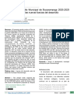 El Plan de Desarrollo Municipal de Bucaramanga 2021 Daniel Corzo Arévalo