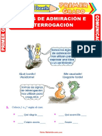 Signos de Admiración e Interrogación Para Primero de Primaria