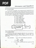 Attenuators and Equalisers