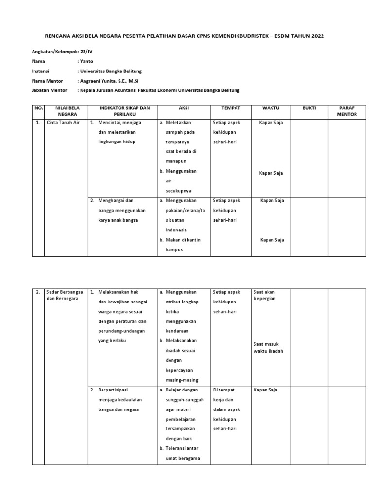 Matriks RABN Yanto | PDF