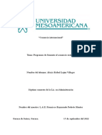 Programas de Fomento Al Comercio Exterior