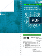 Chemical Data Guide For Bulk Shipment By Water