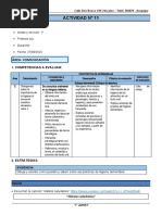1° Grado - Actividad Del Dia 27 de Junio