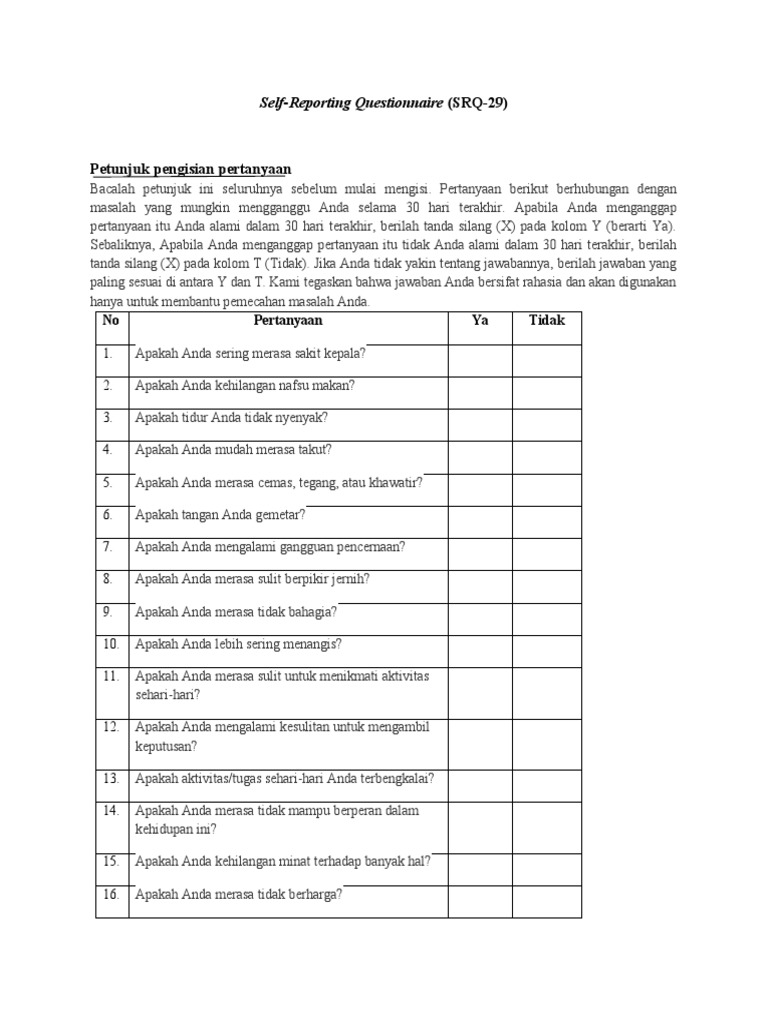 SRQ 29 | PDF