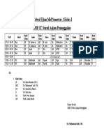 Jadwal Ujian Mid Semester 1 Kelas I