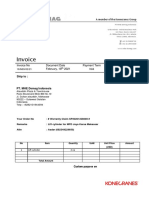 Packing List To MDI Makassar - Warranty Claim Part (Lift Cylinder)