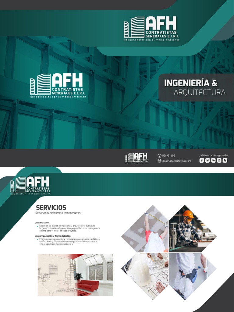 Servicios de Construcción y Remodelación AFH | PDF | Sectores ...