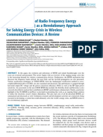 The Advancement of Radio Frequency Energy Harvesters RFEHs As A Revolutionary Approach For Solving Energy Crisis in Wireless Communication Devices A Review